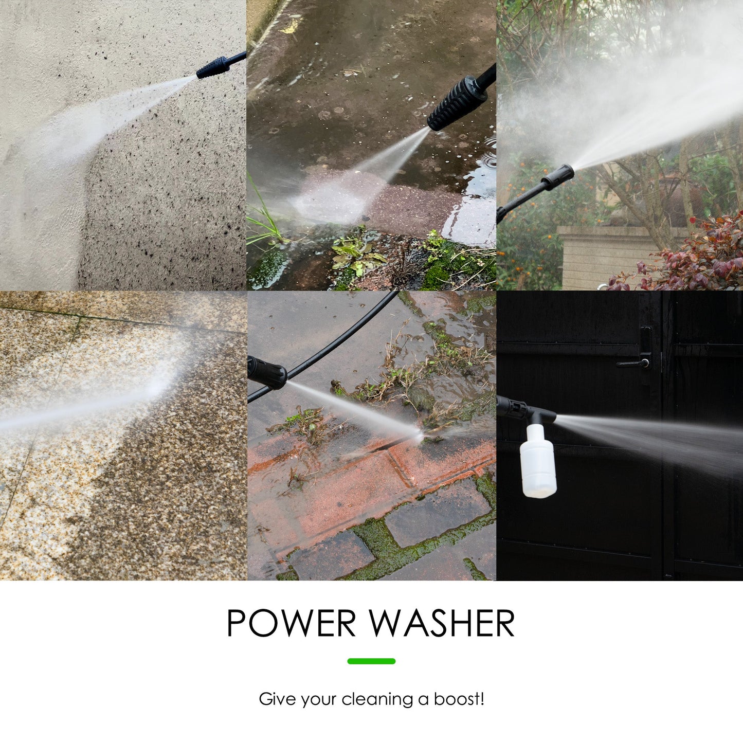 2030 PSI 1.85 GPM Cold Water Corded Electric Portable Pressure Washer